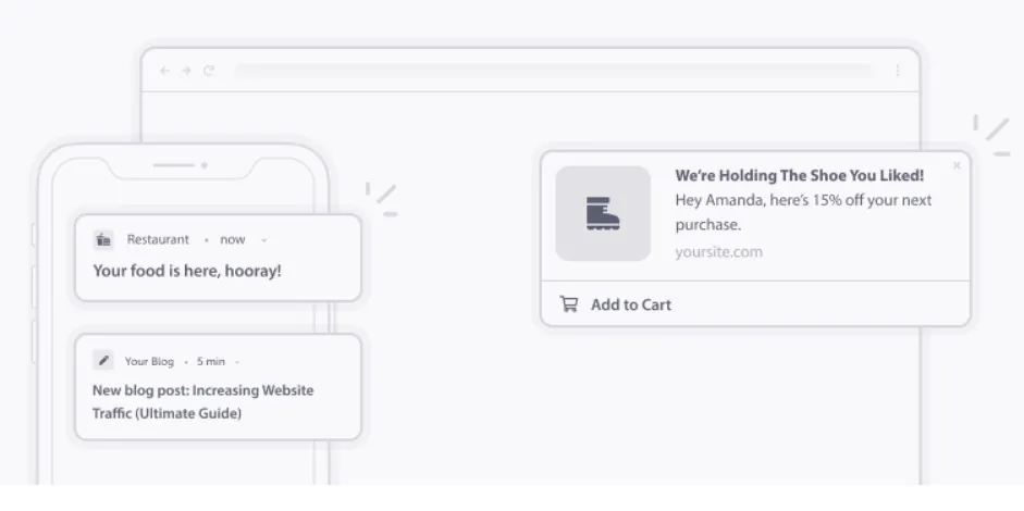 a screenshot of pushengage notifications 