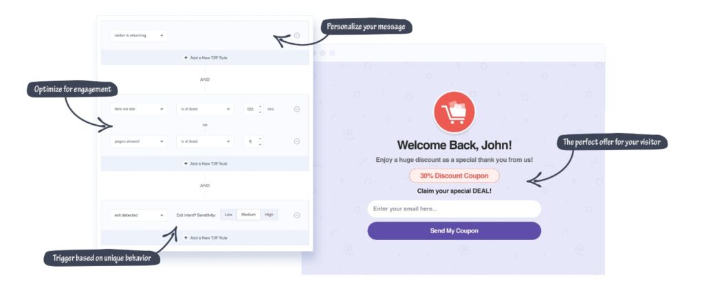 A screenshot from optinmonster