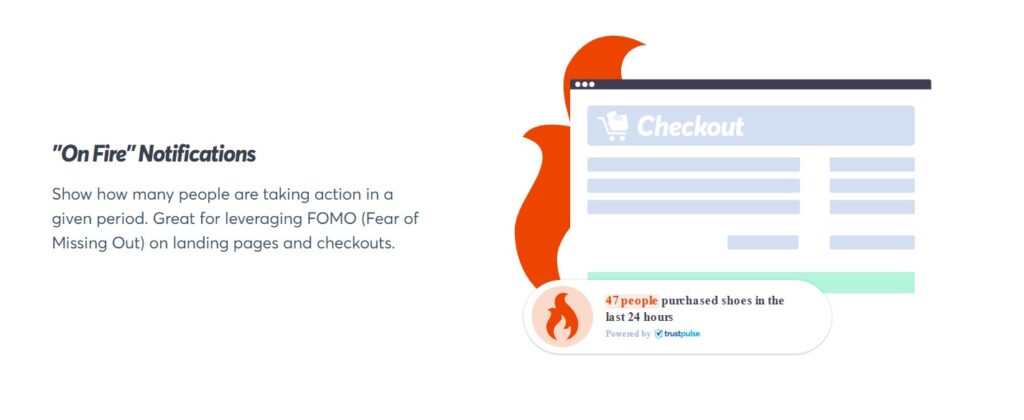 A screenshot of TrustPulse